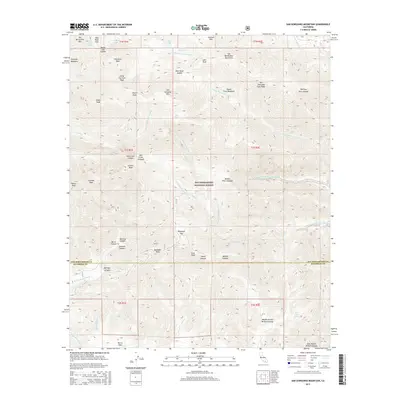 2015 Map of San Gorgonio Mountain, 2015 Print