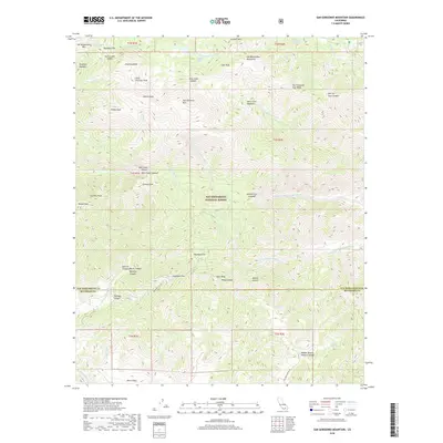 2018 Map of San Gorgonio Mountain, 2018 Print