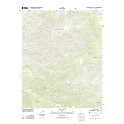 2012 Map of San Guillermo Mountain, 2012 Print