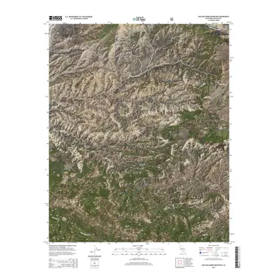 2015 Map of San Guillermo Mountain, 2015 Print