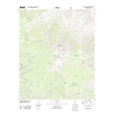2012 Map of San Jacinto Peak, 2012 Print