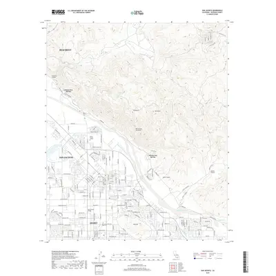 2018 Map of San Jacinto, 2018 Print