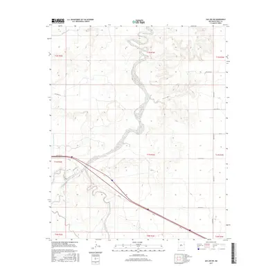 2017 Map of San Jon NW, 2017 Print
