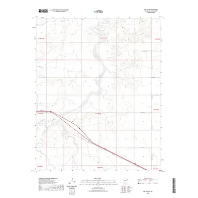 2020 Map of San Jon NW, 2020 Print