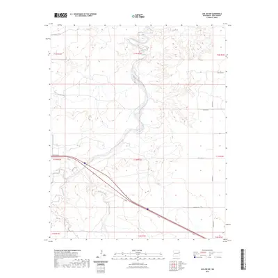2023 Map of San Jon NW, 2023 Print