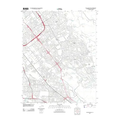 2012 Map of San Jose East, 2012 Print
