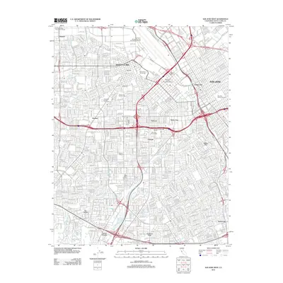 2012 Map of San Jose West, 2012 Print