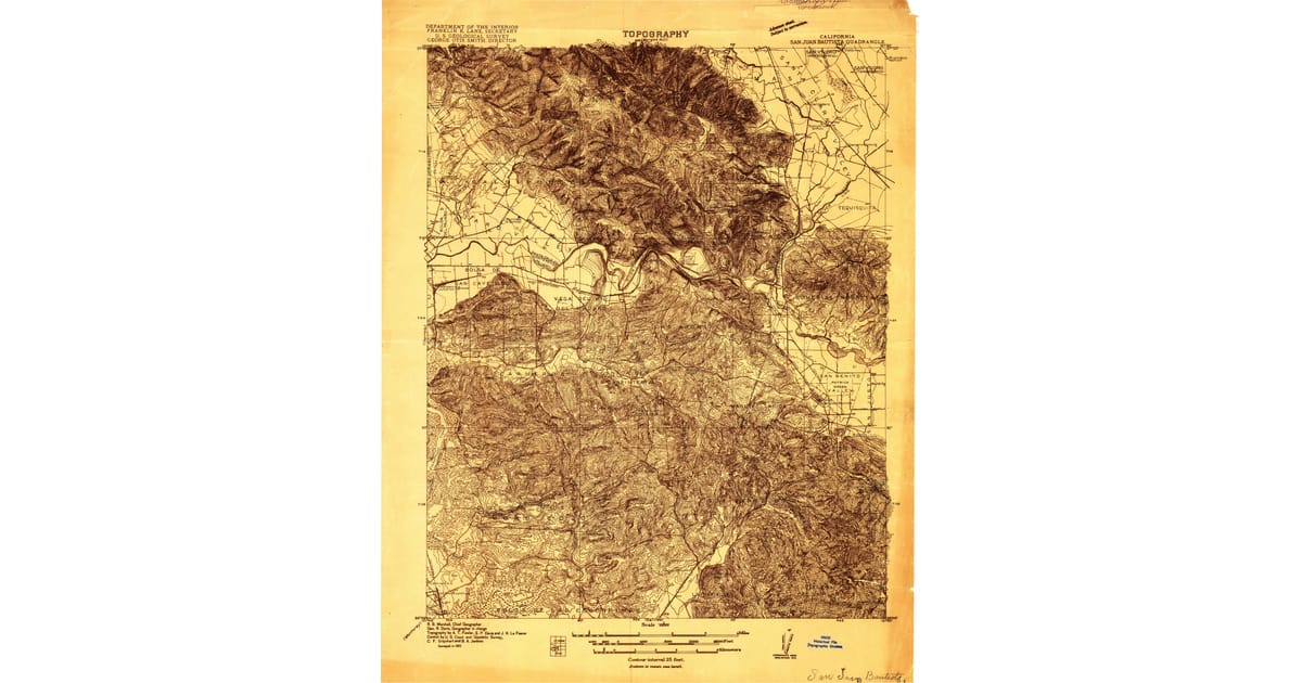 1910s Maps of San Juan Bautista, CA Pastmaps