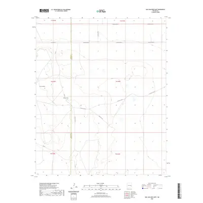 2020 Map of San Juan Mesa East, 2020 Print