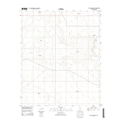 2013 Map of San Juan Mesa West, 2013 Print