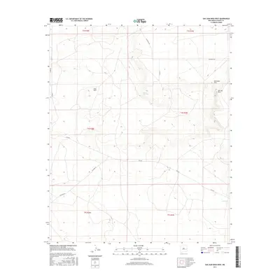2017 Map of San Juan Mesa West, 2017 Print