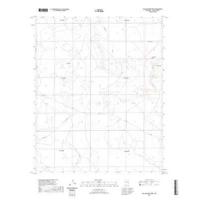 2020 Map of San Juan Mesa West, 2020 Print