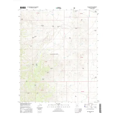 2017 Map of San Juan Peak, 2017 Print