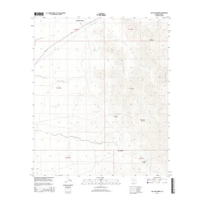 2014 Map of San Juan Spring, 2014 Print