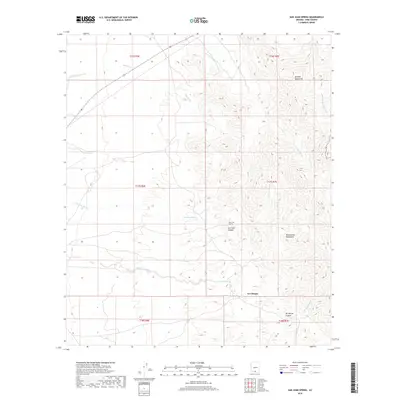 2018 Map of San Juan Spring, 2018 Print