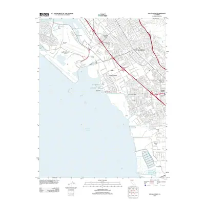 2012 Map of San Leandro, 2012 Print
