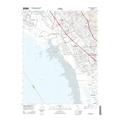 2015 Map of San Leandro, 2015 Print