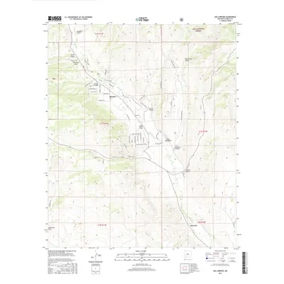 2017 Map of San Lorenzo, 2017 Print