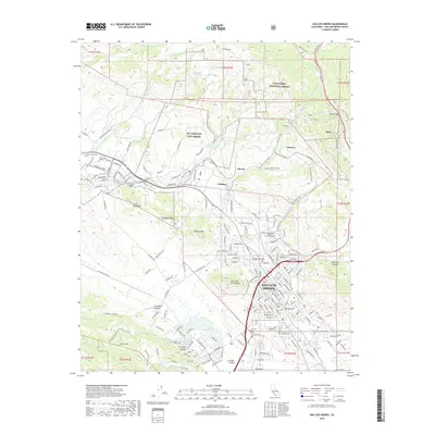 2018 Map of San Luis Obispo, 2018 Print
