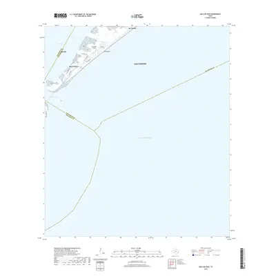 2019 Map of San Luis Pass, 2019 Print