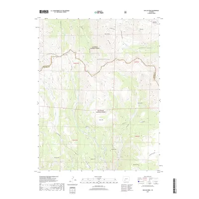 2019 Map of San Luis Peak, 2019 Print