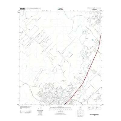 2013 Map of San Marcos North, 2013 Print