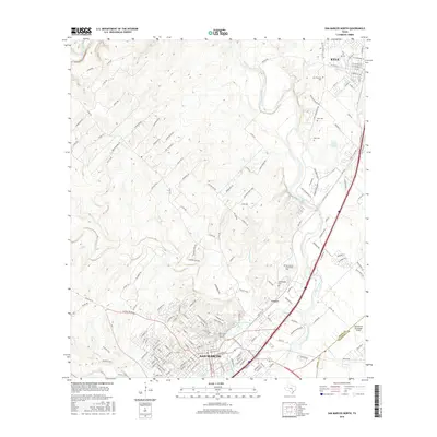 2016 Map of San Marcos North, 2016 Print