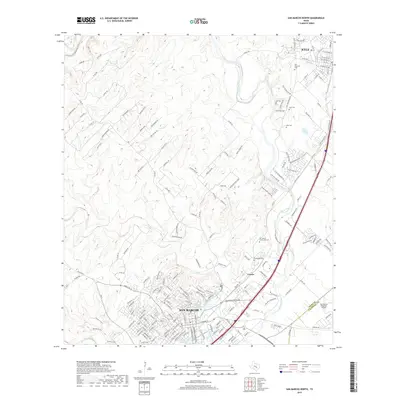 2019 Map of San Marcos North, 2019 Print