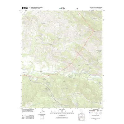 2012 Map of San Marcos Pass, 2012 Print