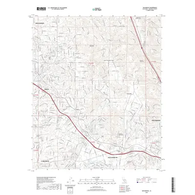 2018 Map of San Marcos, 2018 Print