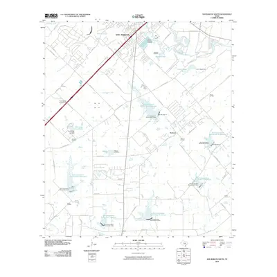 2010 Map of San Marcos South, 2010 Print