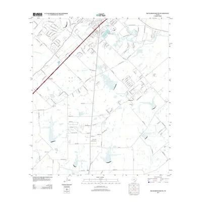 2013 Map of San Marcos South, 2013 Print