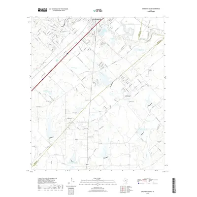 2019 Map of San Marcos South, 2019 Print