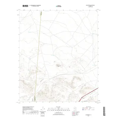 2019 Map of San Martine, 2019 Print