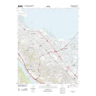2012 Map of San Mateo, 2012 Print