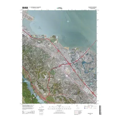 2015 Map of San Mateo, 2015 Print