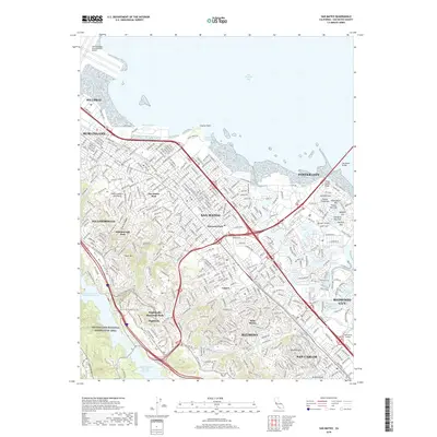 2018 Map of San Mateo, 2018 Print