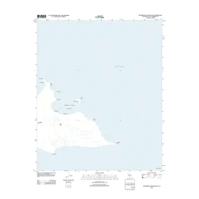 2012 Map of San Miguel Island East, 2012 Print
