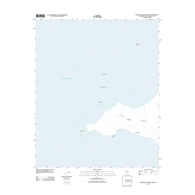 2012 Map of San Miguel Island West, 2012 Print