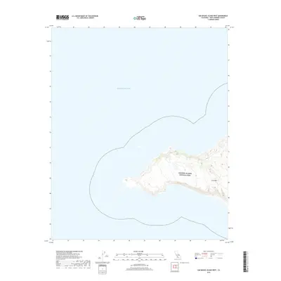 2018 Map of San Miguel Island West, 2018 Print
