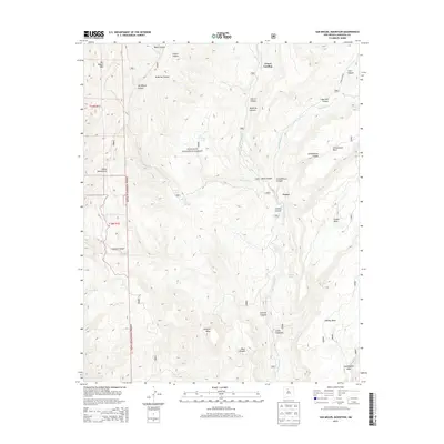 2013 Map of San Miguel Mountain, 2013 Print