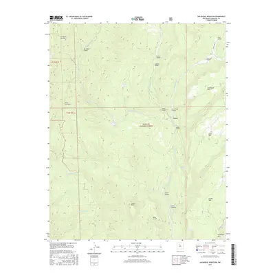 2017 Map of San Miguel Mountain, 2017 Print