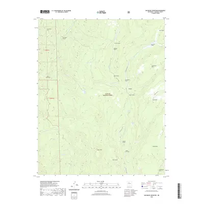 2020 Map of San Miguel Mountain, 2020 Print