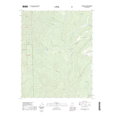 2023 Map of San Miguel Mountain, 2023 Print