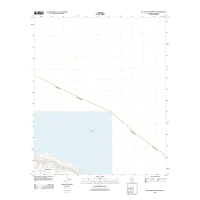 2012 Map of San Nicolas Island OE N, 2012 Print