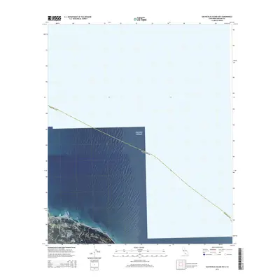 2015 Map of San Nicolas Island OE N, 2015 Print