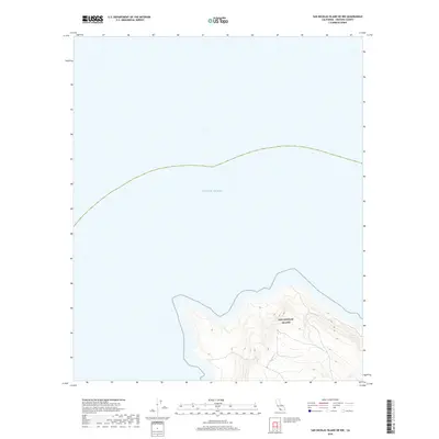 2018 Map of San Nicolas Island OE NW, 2018 Print