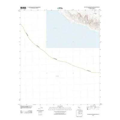 2012 Map of San Nicolas Island OE SW, 2012 Print