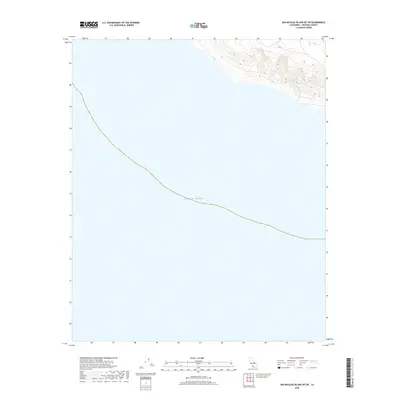 2018 Map of San Nicolas Island OE SW, 2018 Print