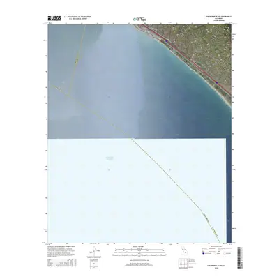 2015 Map of San Onofre Bluff, 2015 Print